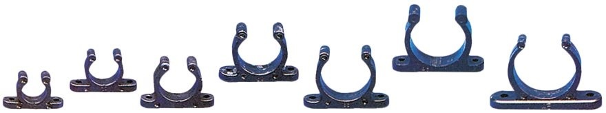 Allpa Kunststof klem Ø15mm zwart