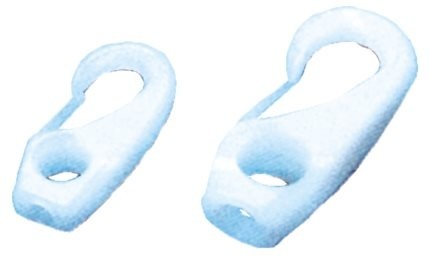 Allpa Nylon musketonhaak 10mm wit