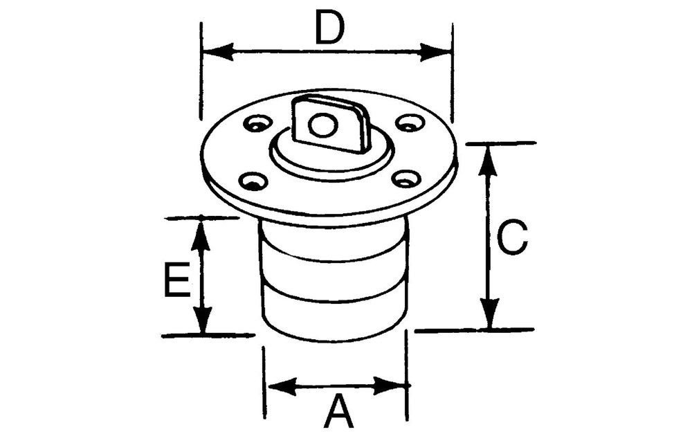 Allpa Kunststof lensstop met inschroefbare plug Ø25mm zwart