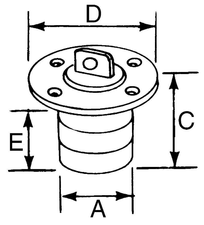 Allpa Kunststof lensstop  met inschroefbare plug Ø25mm  zwart