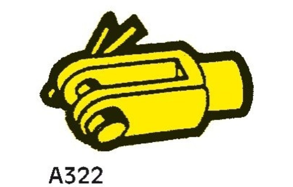 SeaStar Vorkeind  A322 voor kabels met M10 schroefdraad