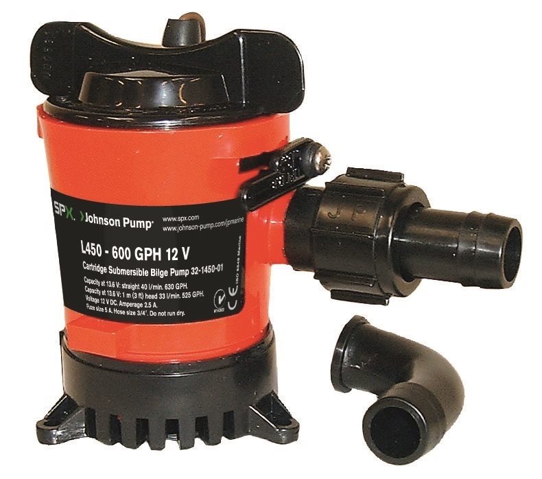 Johnson Pump L-serie bilgepomp (cartridge type) L550, 12V/3A