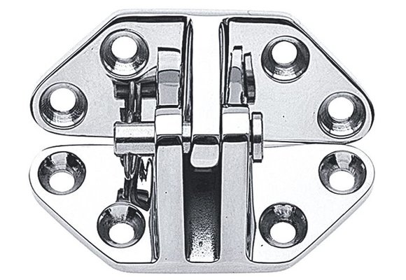 Luikscharnier hoek RVS 67x73mm