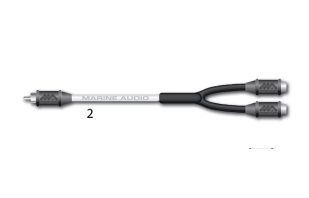 Marine Audio RCA Kabel 1 male - 2 female