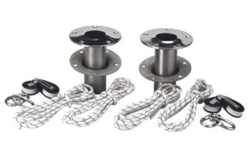 Set van 2 RVS davits 160kg