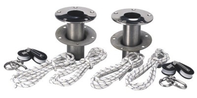 Set van 2 RVS davits 160kg