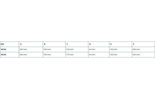 Set van 2 RVS davits 160kg