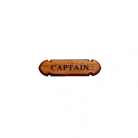 Naamplaat 'Captain'