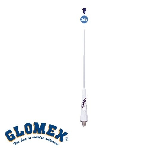 Glomex Marifoon Antenne RA106GRPPB Fiberglas - Complete set