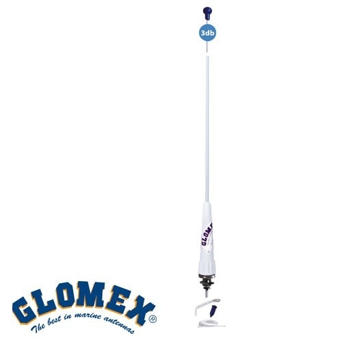 Glomex RVS marifoon antenne RA106SLSSB18 voor zeilboten