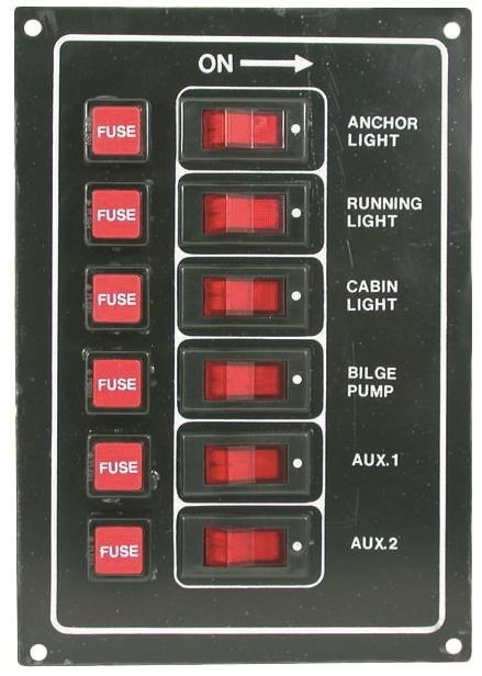 Allpa Aluminium schakelpaneel 12V