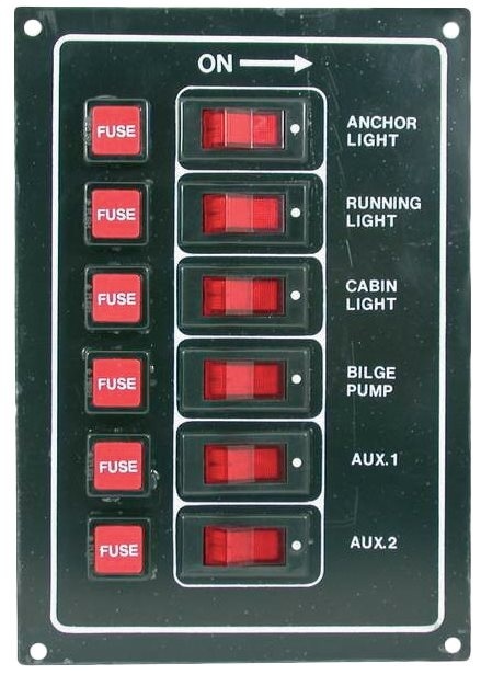 Allpa Aluminium schakelpaneel 12V