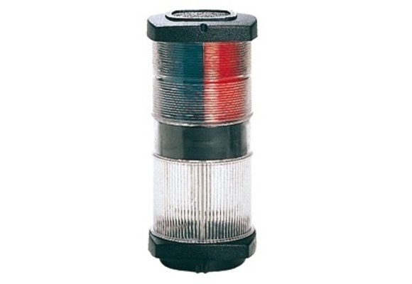 Allpa positielantaarn  3-kleuren & ankerlicht  12V / 1x10W & 1x 25W  2x 112 5º / 1x 135º & 1x 360º