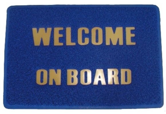 Allpa Voetmat Welcome on Board  afm. 600x320mm  PVC