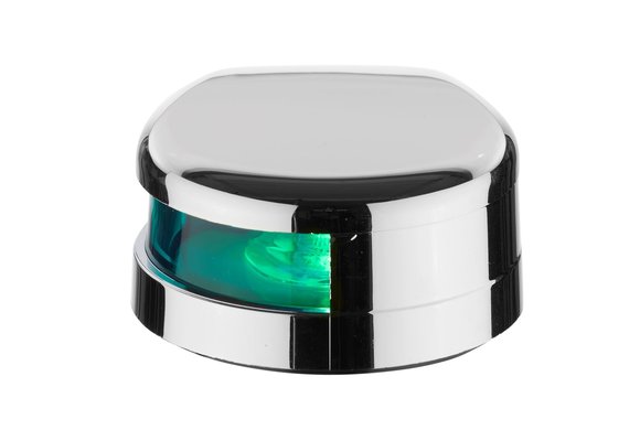 Allpa Positielantaarn LED Gepolijst RVS 304 huis; 12-24V; groen 112.5°