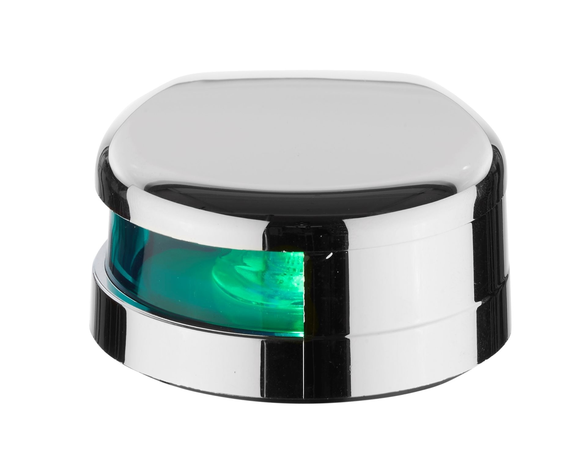 Allpa Positielantaarn LED Gepolijst RVS 304 huis; 12-24V; groen 112.5°