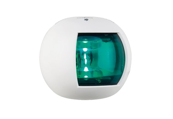 Allpa Positielantaarn Groen  Stuurboord  LED 12-24V  wit polycarbonaat huis