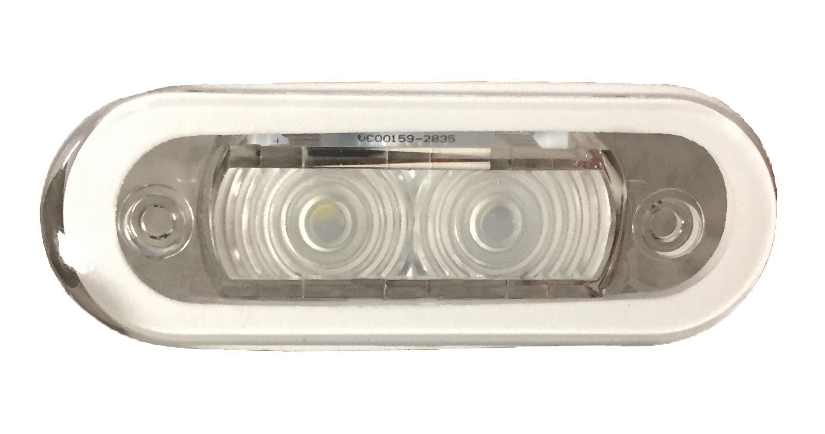 Allpa LED-Loopverlichting  kunststof  inbouw  12V/0 21W  LED 2x 0 2W  84x29mm