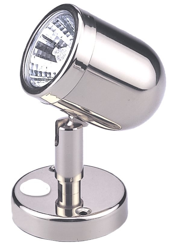 Allpa Messing-Verchroomde LED-Wand / Leeslamp (mini)  12V  LED 12x 5Ø  H=109mm