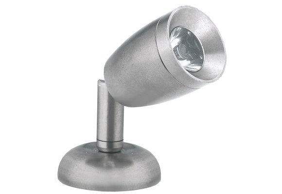 Allpa Messing-Verchroomd LED-Wand / Leeslamp (mini)  8-30V/1 2W  LED 1x 1W  H=84mm