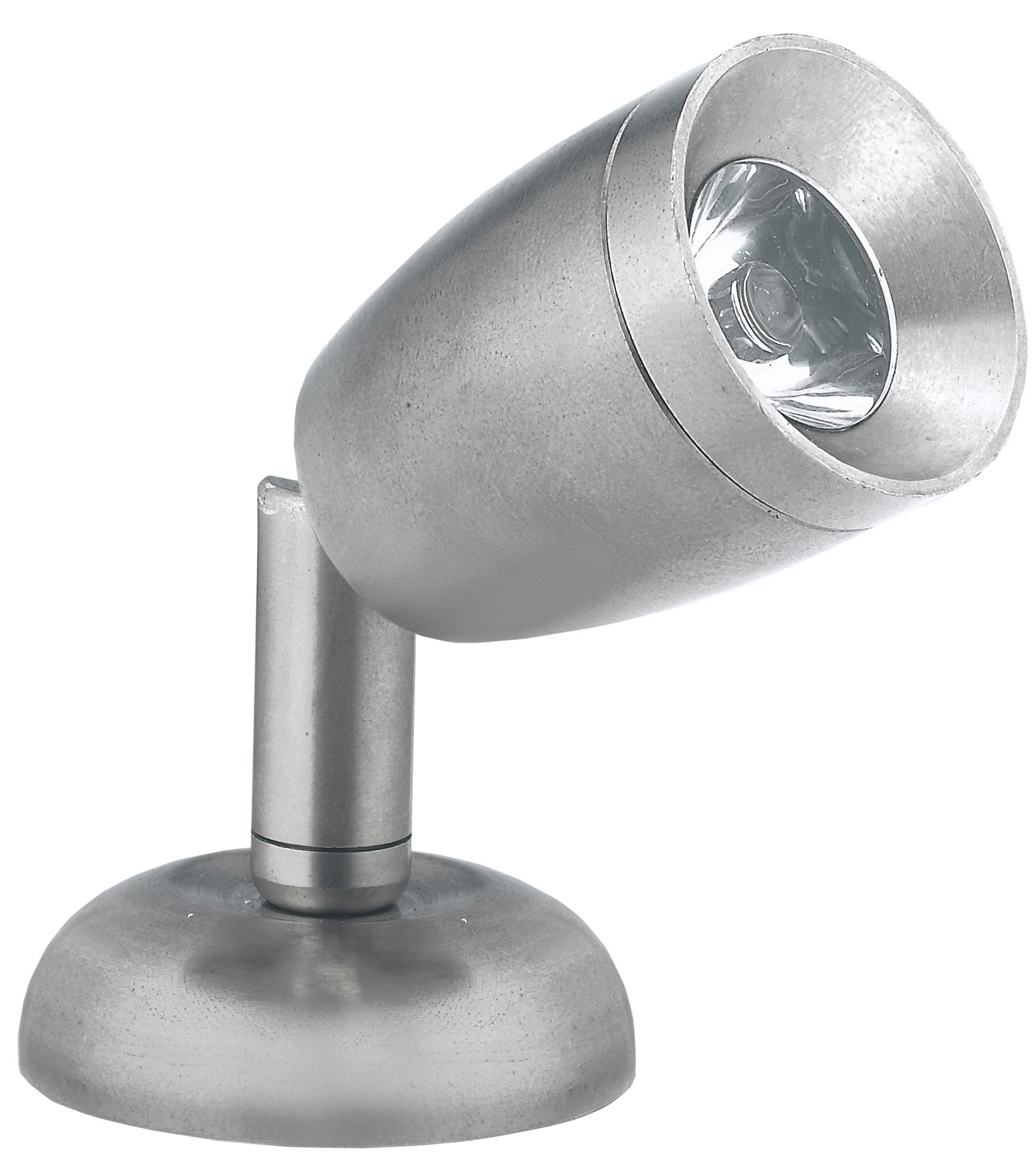 Allpa Messing-Verchroomd LED-Wand / Leeslamp (mini) 8-30V/1 2W LED 1x 1W H=84mm
