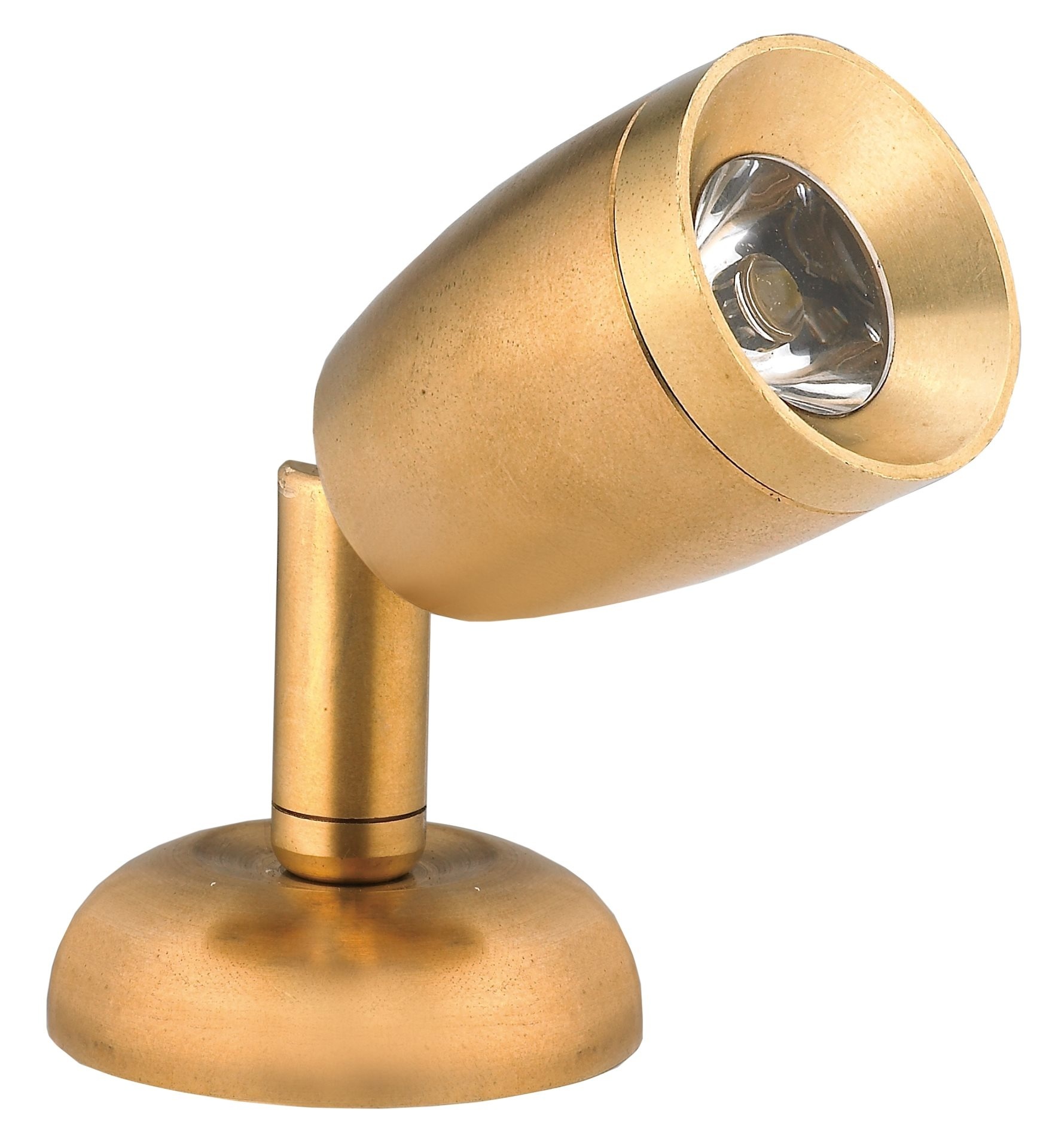 Allpa Messing LED-Wand / Leeslamp (mini)  8-30V/1 2W  LED 1x 1W  H=84mm