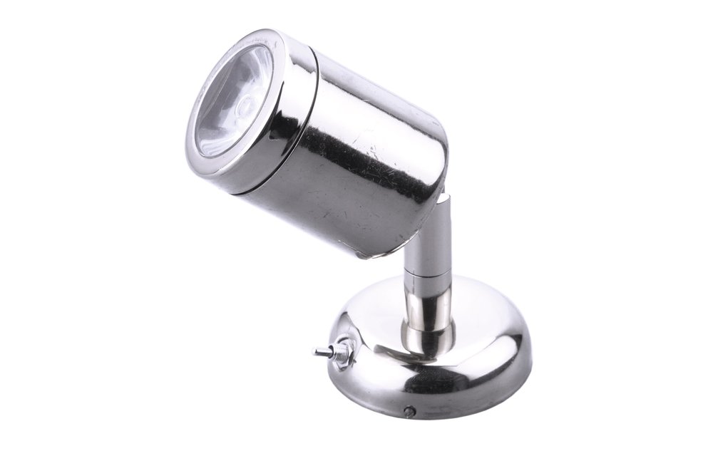 Allpa RVS LED-Wand / Leeslamp (mini)  8-30V/1 2W  LED 1x 1W  H=112mm