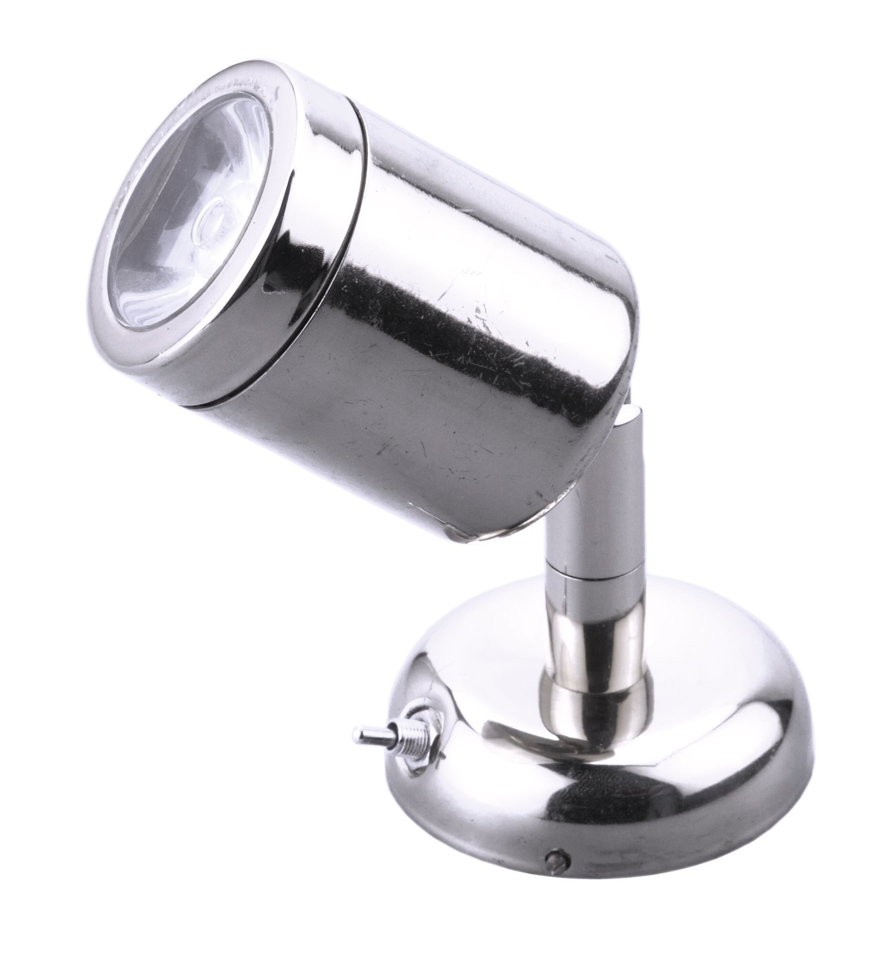 Allpa RVS LED-Wand / Leeslamp (mini)  8-30V/1 2W  LED 1x 1W  H=112mm