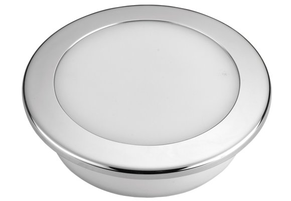 Allpa Kunststof LED-plafondlamp met RVS ring  inbouw  12V/9 3W  LED 26x 5Ø  met schakelaar