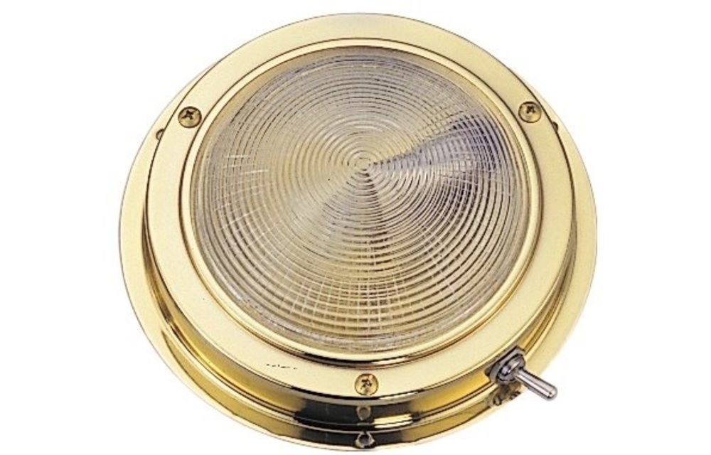 Allpa Messing LED-plafondlamp opbouw 12V/1 7W LED 20x5Ø H39mm cool white