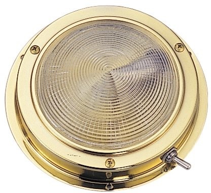 Allpa Messing LED-plafondlamp opbouw 12V/1 7W LED 20x5Ø H39mm cool white