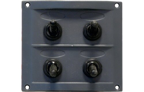 Allpa Kunststof schakelpaneel  12V  4-schakelaars