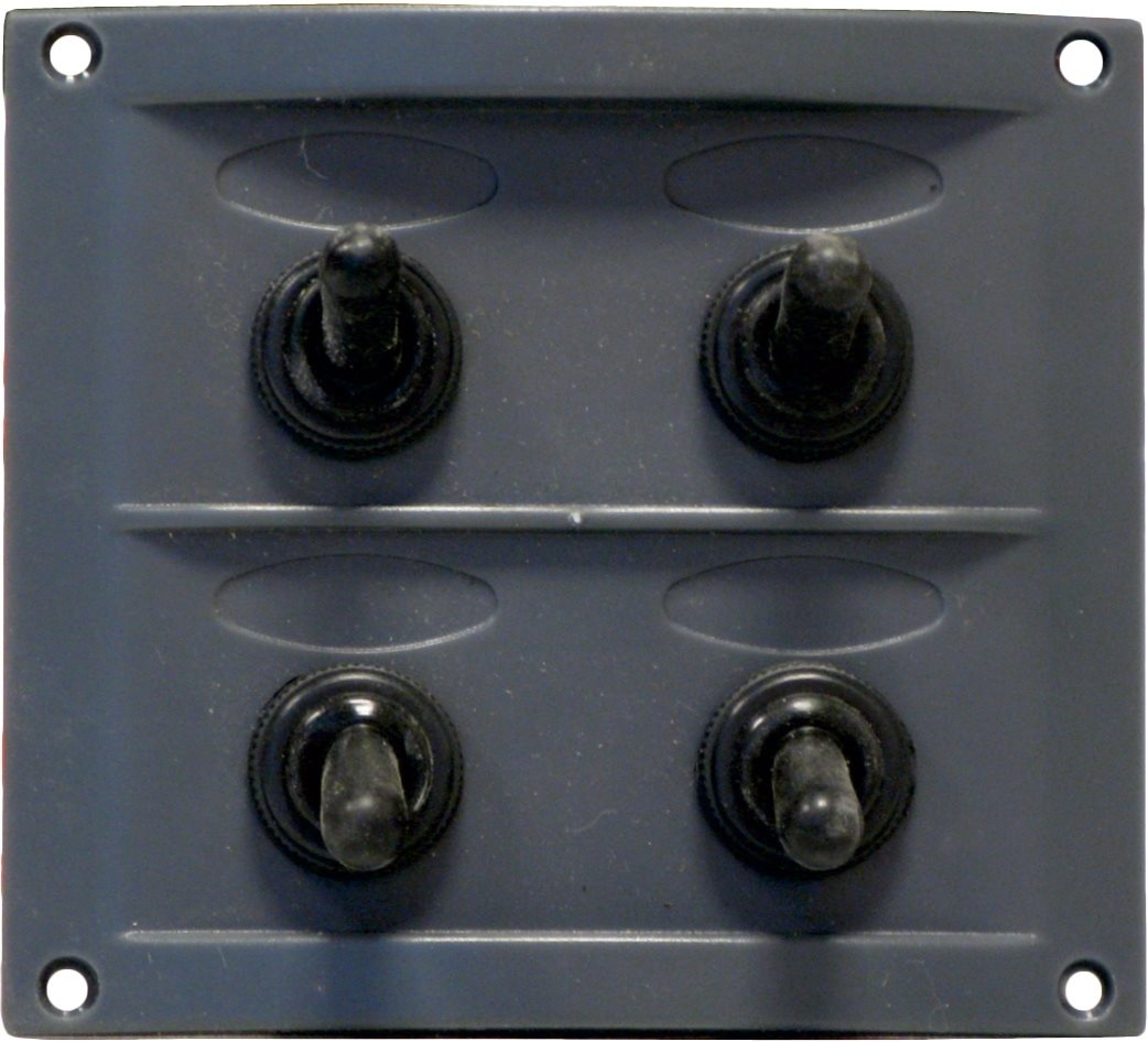 Allpa Kunststof schakelpaneel  12V  4-schakelaars