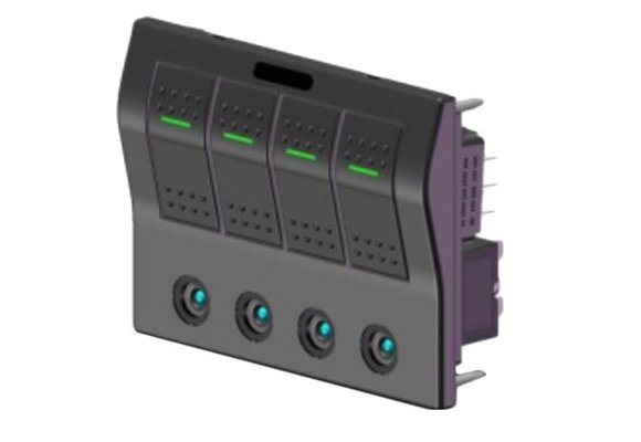 Allpa ABS schakelpaneel, 12V - spatwaterdicht