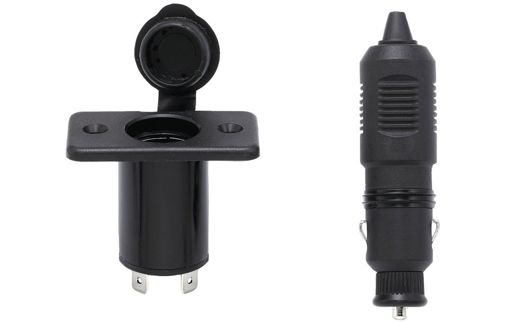 Allpa Stopcontact met stekker  12V / 10A  inclusief afdekkap