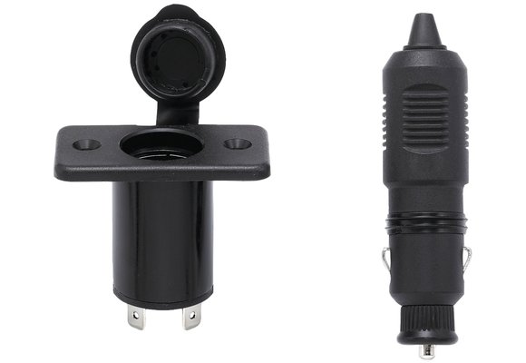 Allpa Stopcontact met stekker  12V / 10A  inclusief afdekkap