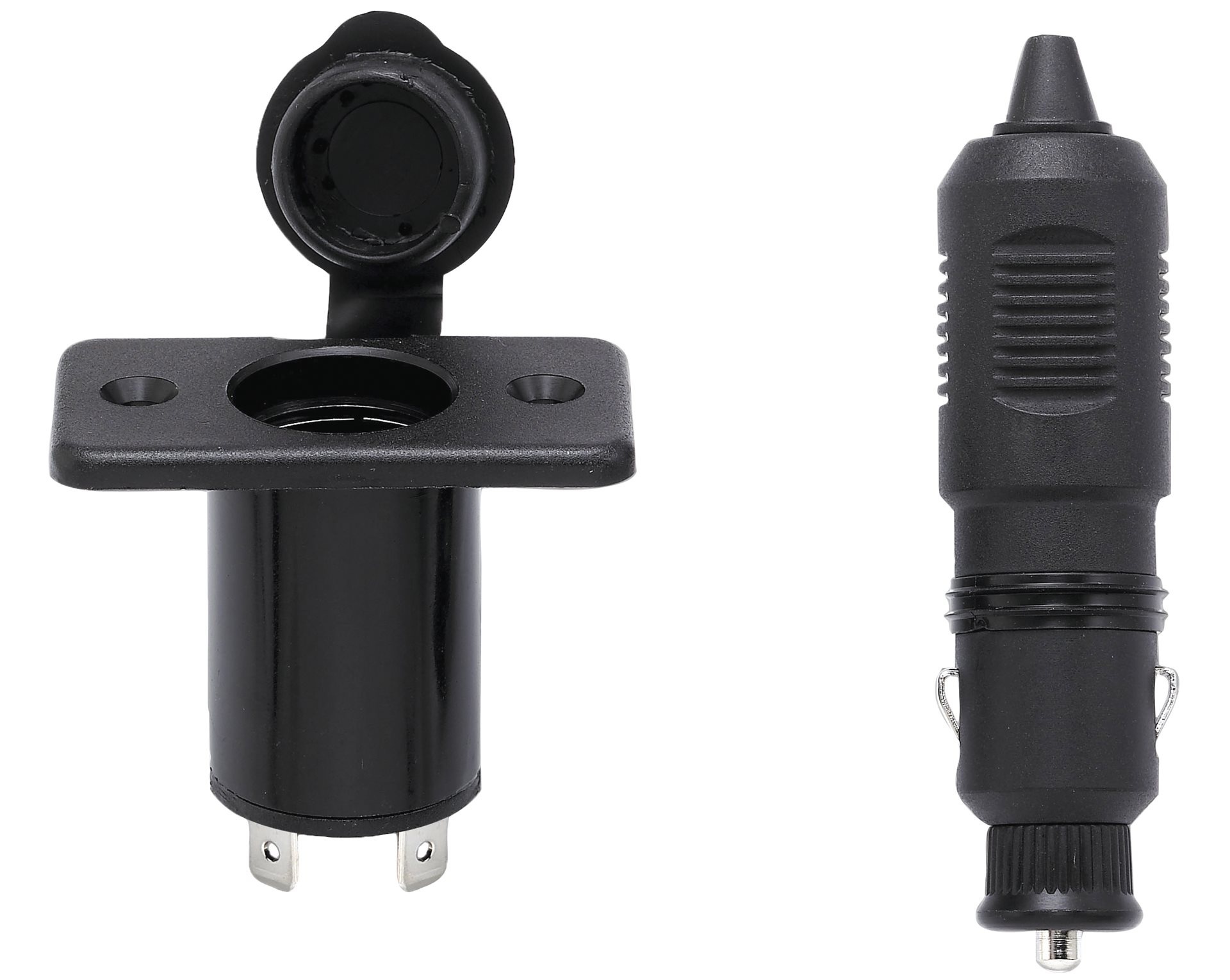 Allpa Stopcontact met stekker 12V / 10A inclusief afdekkap