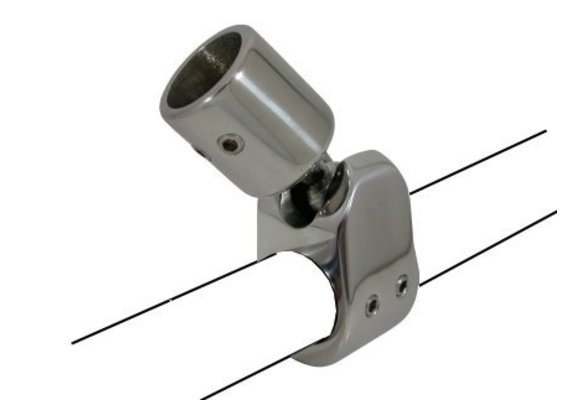 Allpa RVS Kogelscharnier afneembaar voor reling