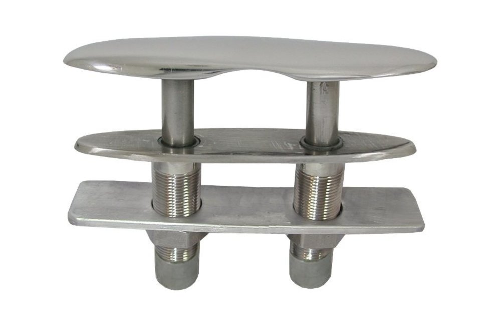 Allpa RVS Verzinkbare klamp A=202mm B=37mm C=70mm D=70mm E=23mm F=31mm