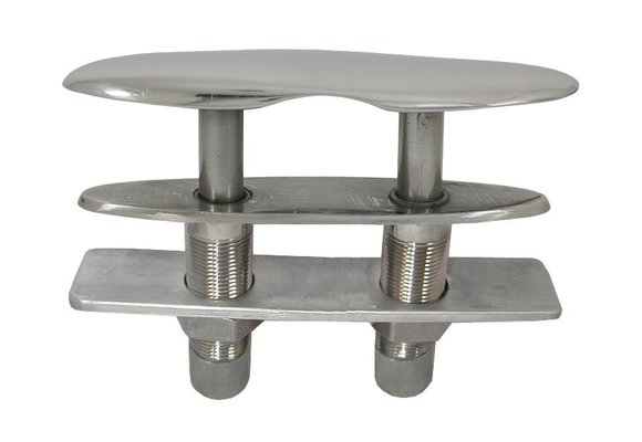 Allpa RVS Verzinkbare klamp  A=108mm  B=28mm  C=50mm  D=45mm  E=19mm  F=19mm