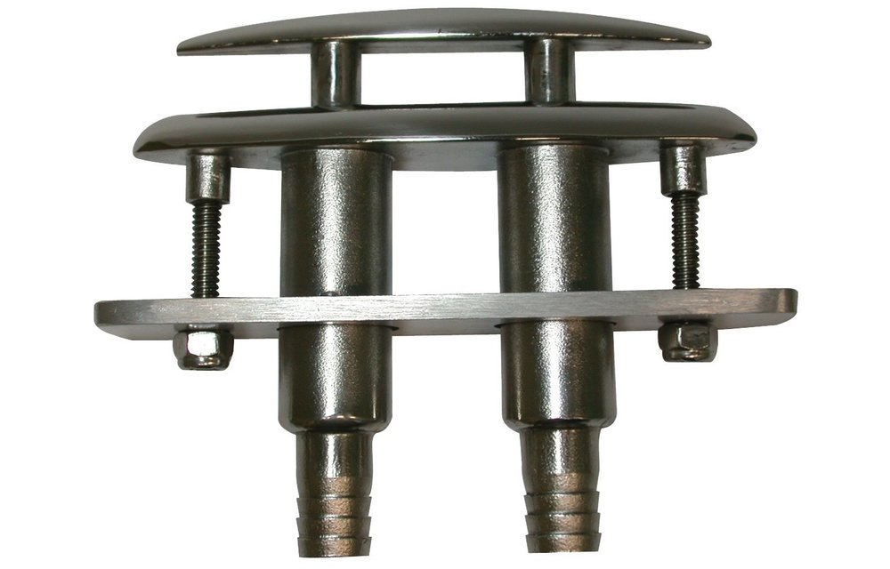 Allpa RVS Verzinkbare klamp (compleet met plastic adapter voor waterafvoer)