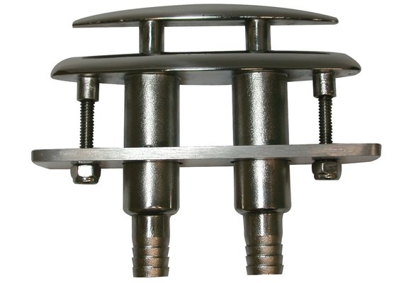 Allpa RVS Verzinkbare klamp (compleet met plastic adapter voor waterafvoer)