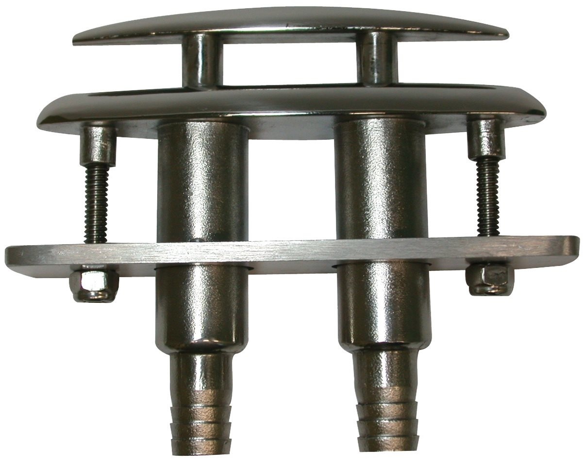 Allpa RVS Verzinkbare klamp (compleet met plastic adapter voor waterafvoer)