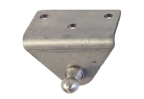 Nautalift  RVS 90° houder met 10mm-kogelaansluiting