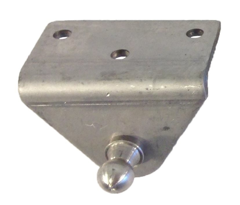 Nautalift  RVS 90° houder met 10mm-kogelaansluiting