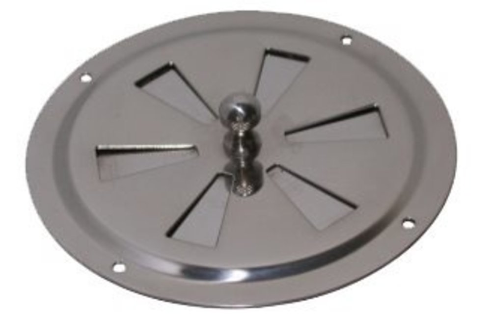 Allpa RVS Ventilatierozet met draaischijf Ø102mm