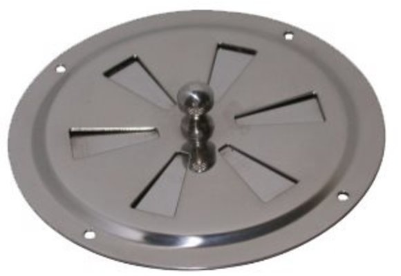 Allpa RVS Ventilatierozet met draaischijf  Ø102mm