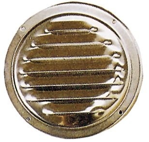 Allpa RVS Ventilatierooster Louvre  Ø102mm