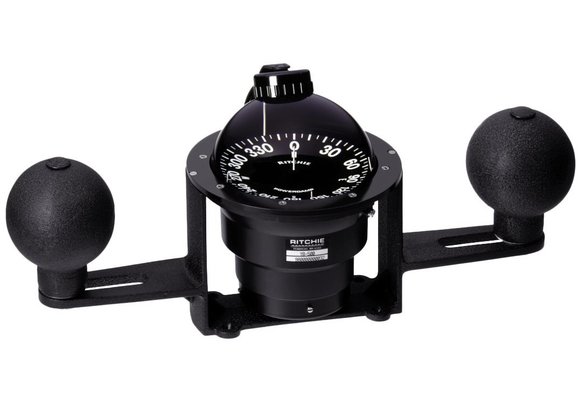 Ritchie kompas model Globemaster YB-500  12/24/32V  opbouwkompas  roos Ø127mm / 2 of 5º  zwart