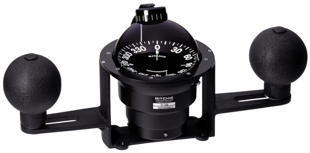 Ritchie kompas model Globemaster YB-500  12/24/32V  opbouwkompas  roos Ø127mm / 2 of 5º  zwart